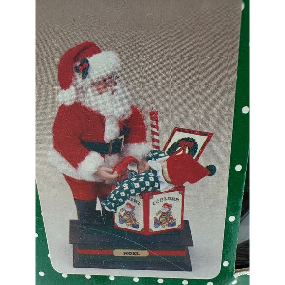 Holiday Creations Vintage Santa Claus Musical Light up Christmas Jack in Box - Picture 4 of 16